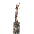 Женская Коллекция искусства бронзовая скульптура обнаженная Леди Декор Латунь статуя ТПЭ-739